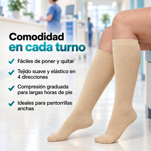 Serenity™ Medias de Compresión para Enfermeras