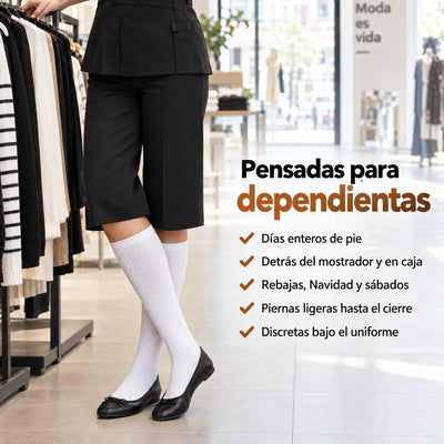 Pensadas para dependientas: medias de compresión Serenity para dependientas