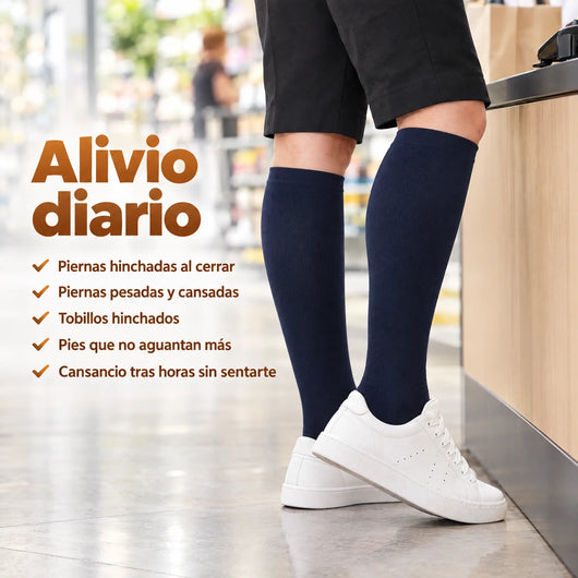 Alivio diario con las medias de compresión Serenity para dependientas
