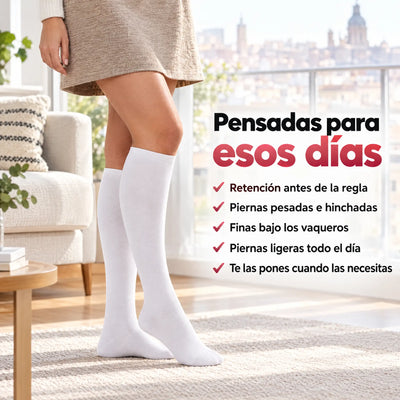 Pensadas para esos días: medias de compresión Serenity para los días de retención