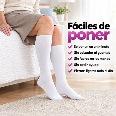 Fáciles de poner: medias de compresión Serenity fáciles de poner