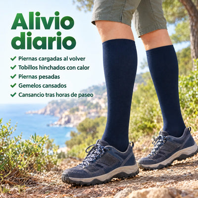 Alivio diario con las medias de compresión Serenity para caminar