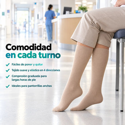 Comodidad en cada turno: medias de compresión Serenity para enfermeras