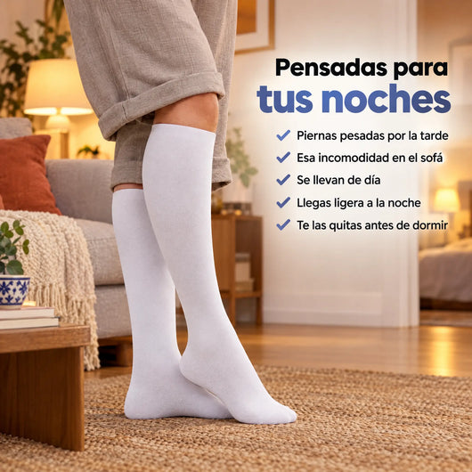 Pensadas para tus noches: medias de compresión Serenity para piernas pesadas