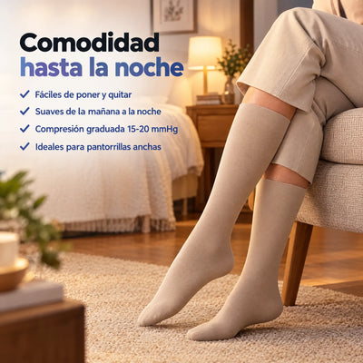 Comodidad hasta la noche: medias de compresión Serenity para piernas pesadas