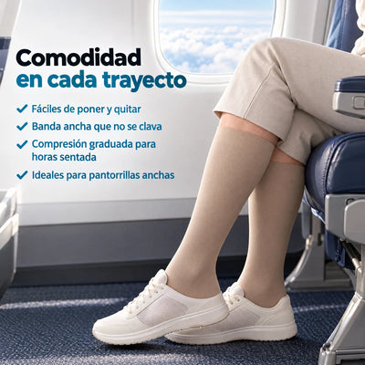 Comodidad en cada trayecto: medias de compresión Serenity para viajar